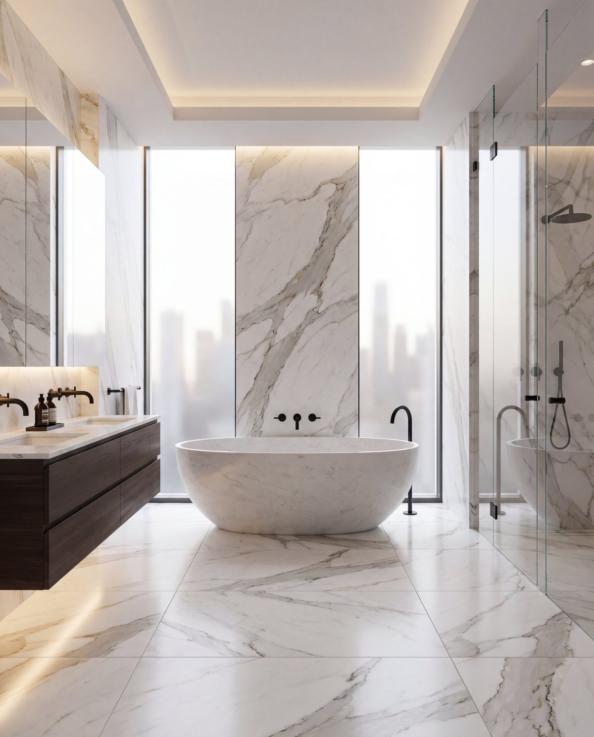 Luxury marble ensuite